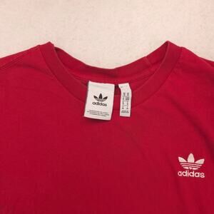 Adidas Casual Crew Neck Short Sleeve Graphic T Shirt Mens Size M Red